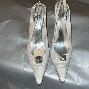 Silver Stuart Weisman heels